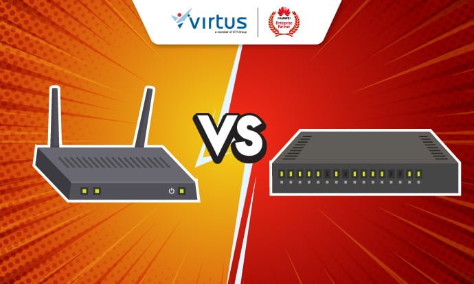 Kenali 5 Perbedaan Switch Dan Router - PT. Virtus Technology Indonesia